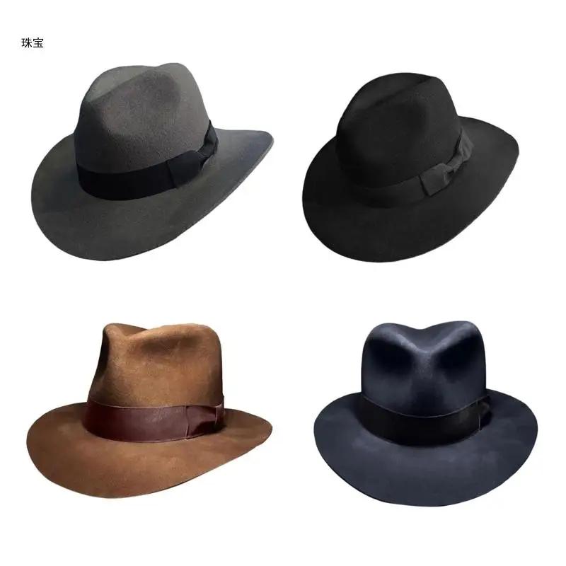 X5QE ϼ  TopHat Masquerades Fedoras Hat  ÷ Ƽ ǻ ڸ  